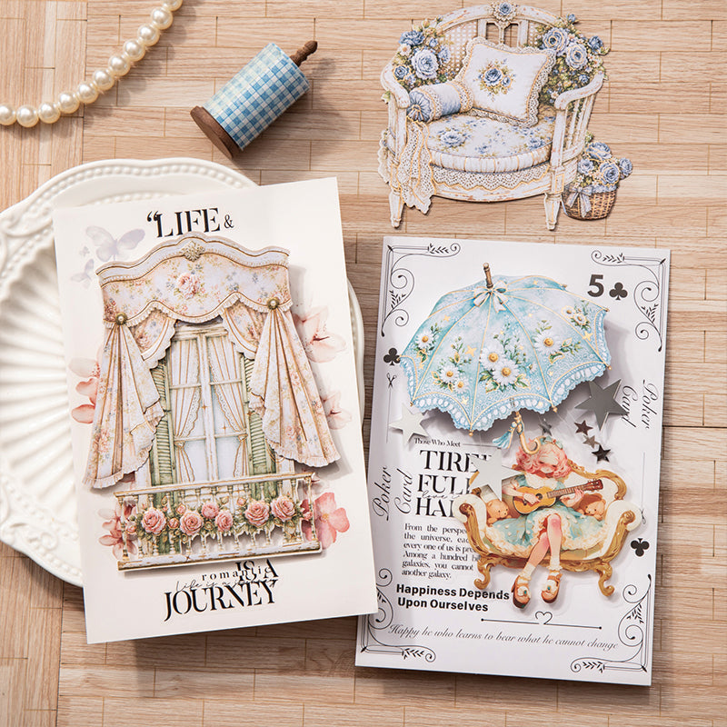 Rococo Vintage Series Sticker featuring vintage designs for journaling, scrapbooking and collage