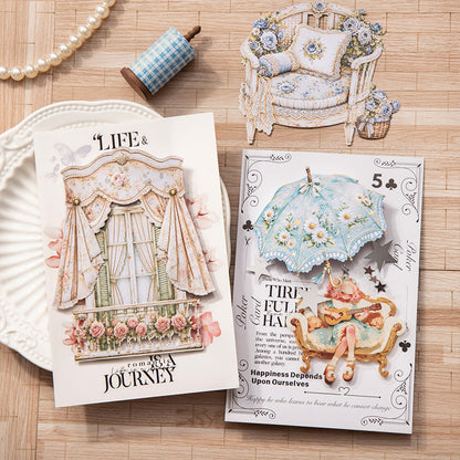Rococo Vintage Series Sticker featuring vintage designs for journaling, scrapbooking and collage