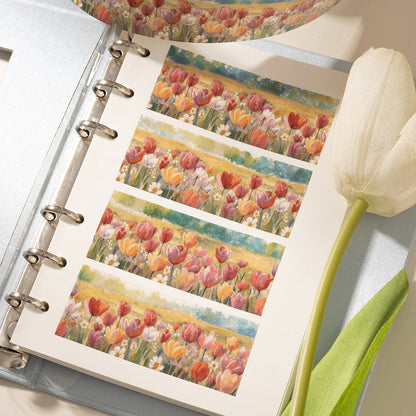 Sea of flowers series Washi Tape featuring flower, and sea designs for journaling, scrapbooking and collage