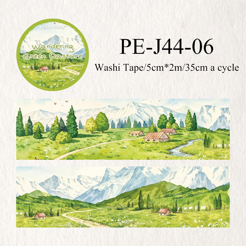 Grassland Wandering Series Washi Tape