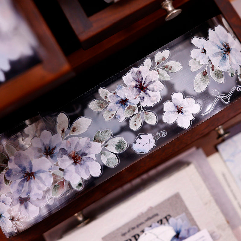 5.5cm*150cm Luxuriant Branches Die Cutting Washi/PET Tape for journaling, scrapbooking and collage