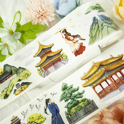 Spring Rhythms Die Cutting Washi Tape featuring spring designs for journaling, scrapbooking and collage