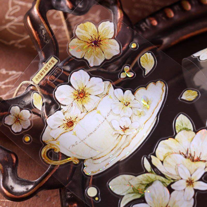 The flower in the cup Die-Cutting Washi Tape - Sample 150cm