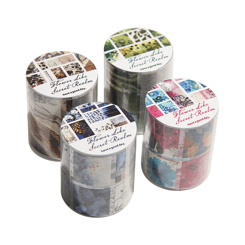Flowing Oasis series Die Cutting PET Tape for journaling, scrapbooking and collage
