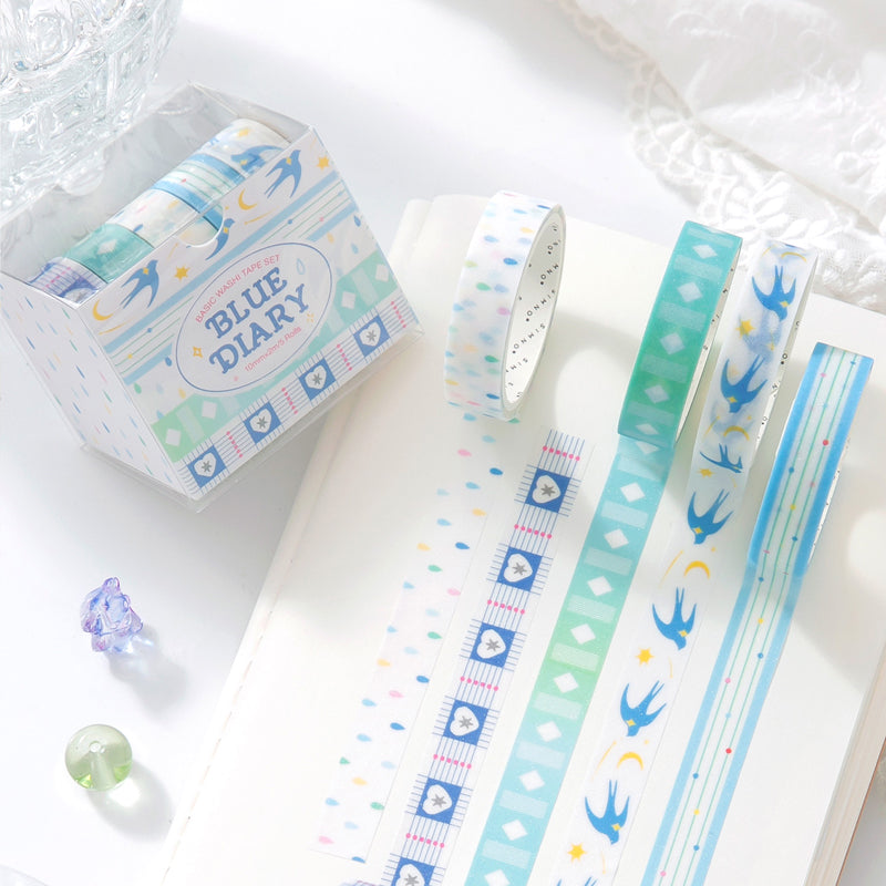 Sugar Frost Fantasy Series Washi Tape Set featuring fantasy designs for journaling, scrapbooking and collage