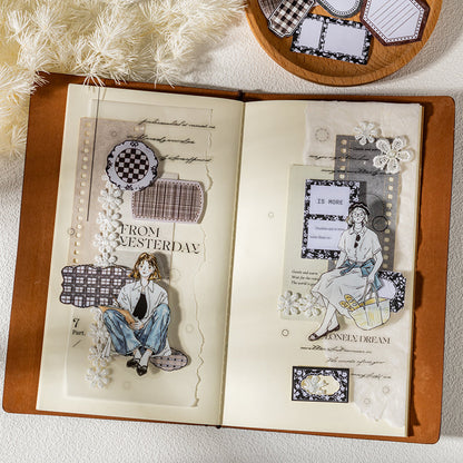 Border Studio Series Sticker Book featuring book designs for journaling, scrapbooking and collage