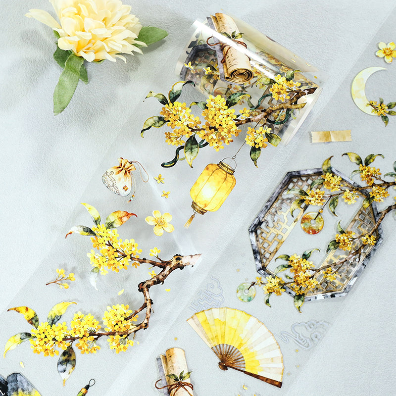 Osmanthus PET Tape for journaling, scrapbooking and collage