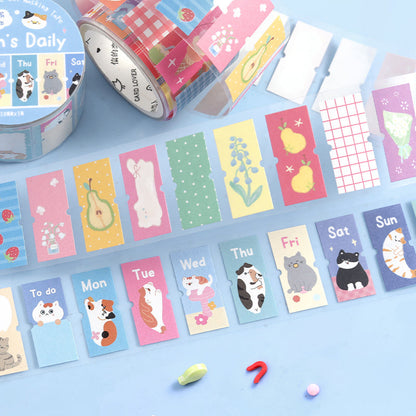 Warm Light Mark series Die Cutting Writing Paper Tape featuring light designs for journaling, scrapbooking and collage