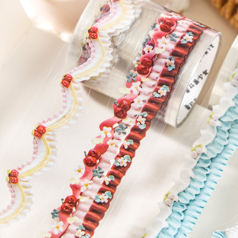 Cure Latte Series Die Cutting PET Tape for journaling, scrapbooking and collage