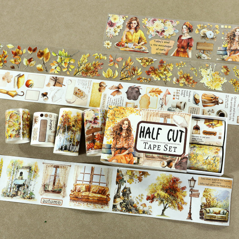 White Birch Quotes Tape Set featuring white designs for journaling, scrapbooking and collage