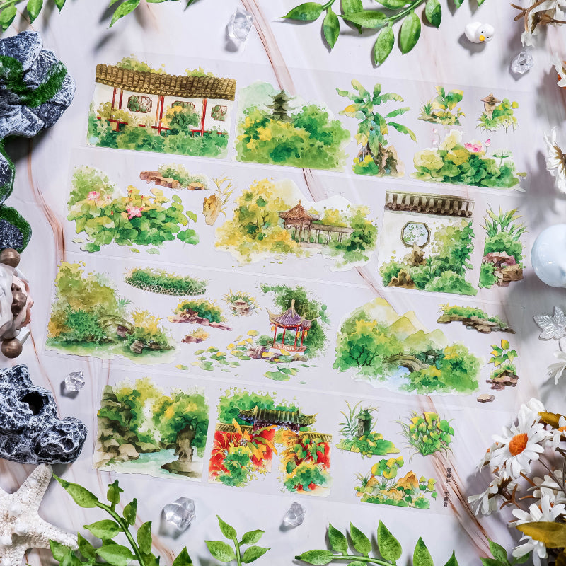 Whole Roll 6cm*5m Arrival Of Spring PET Tape featuring spring designs for journaling, scrapbooking and collage