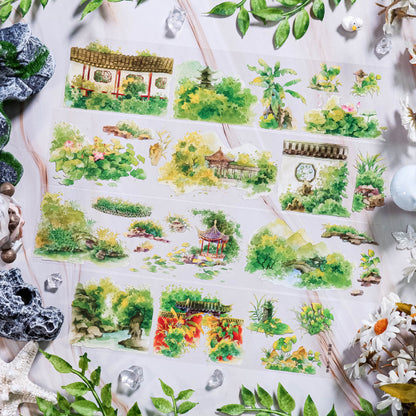 Whole Roll 6cm*5m Arrival Of Spring PET Tape featuring spring designs for journaling, scrapbooking and collage