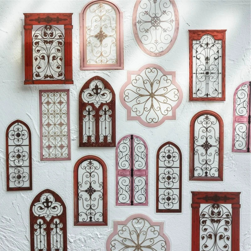 Iron Flower Window Series Botanical Sticker Pack