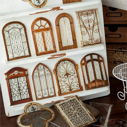 Iron Flower Window Series Botanical Sticker Pack