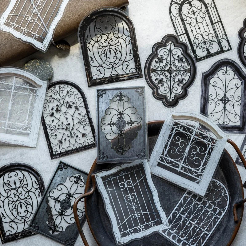 Iron Flower Window Series Botanical Sticker Pack
