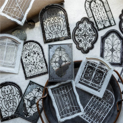 Iron Flower Window Series Botanical Sticker Pack