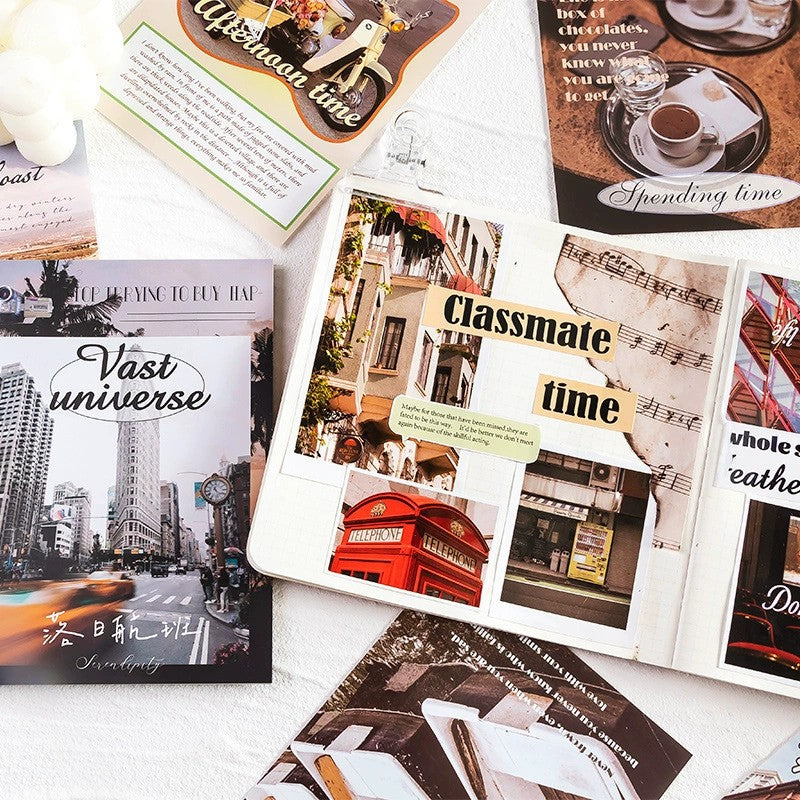European-style artistic material paper 60Pcs Material Paper
