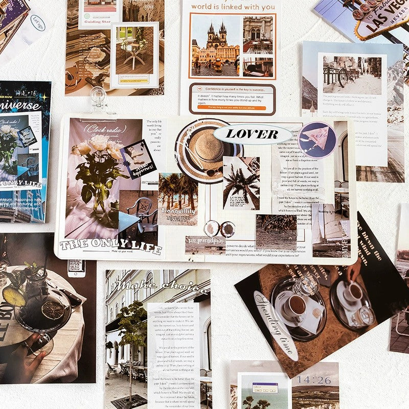European-style artistic material paper 60Pcs Material Paper