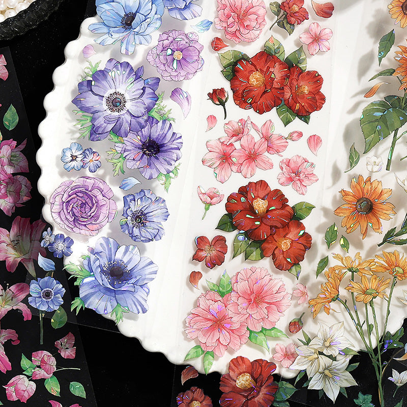 Years sewing flower Sticker
