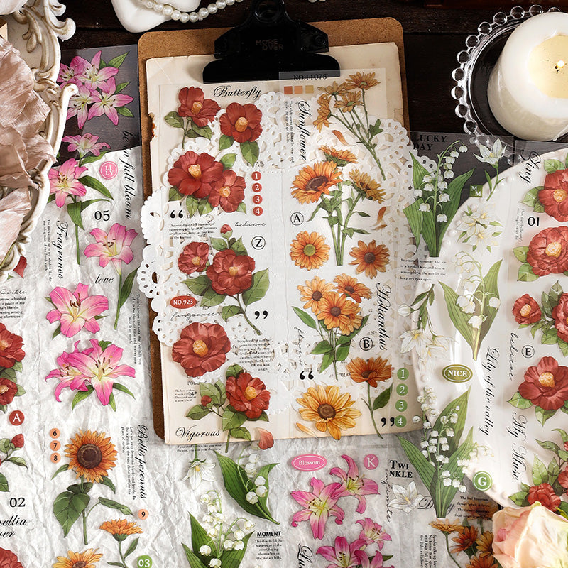 Flowers of the letter Sticker