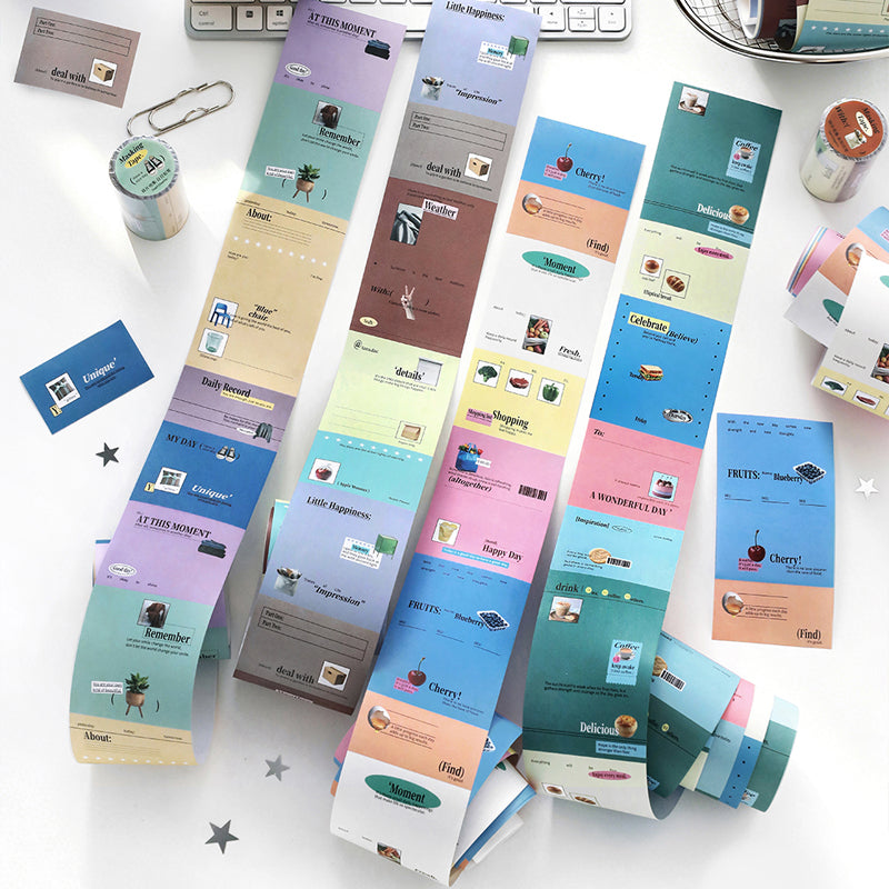 Fragment Collection Series Writing Paper Tape for journaling, scrapbooking and collage