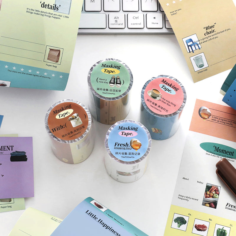 Fragment Collection Series Writing Paper Tape for journaling, scrapbooking and collage
