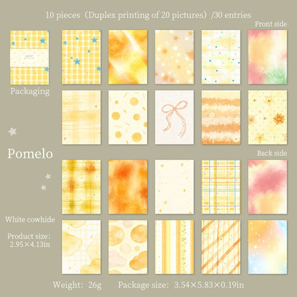 Soft Fog Color Card Writing Paper