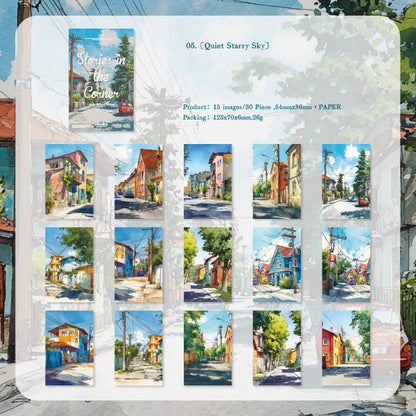 Story In The Corner Paper 30pcs Material Paper