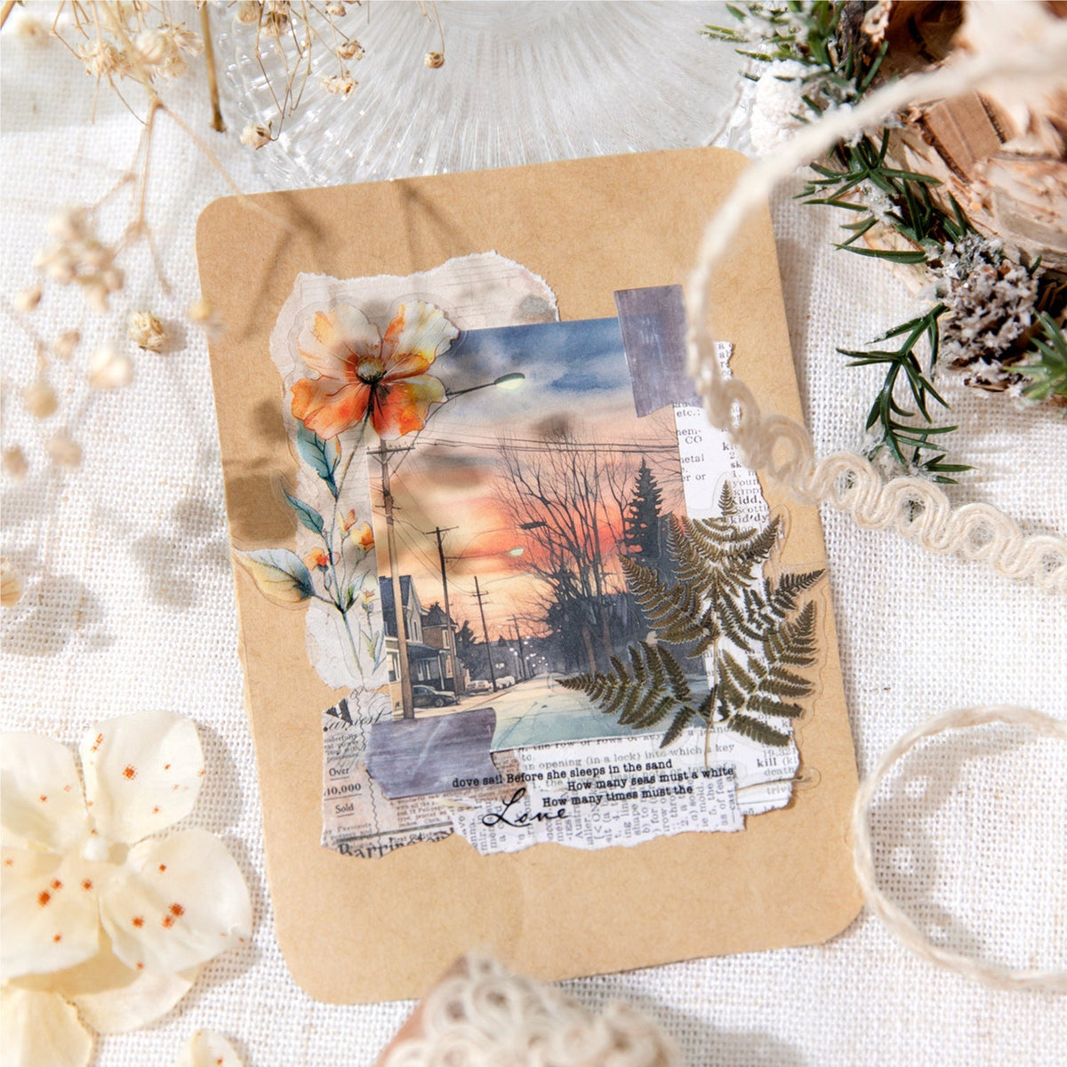 Story In The Corner Paper 30pcs Material Paper