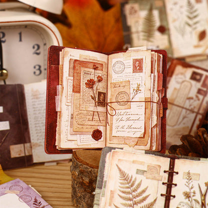 Old Memories Journal Series Sticker featuring old designs for journaling, scrapbooking and collage