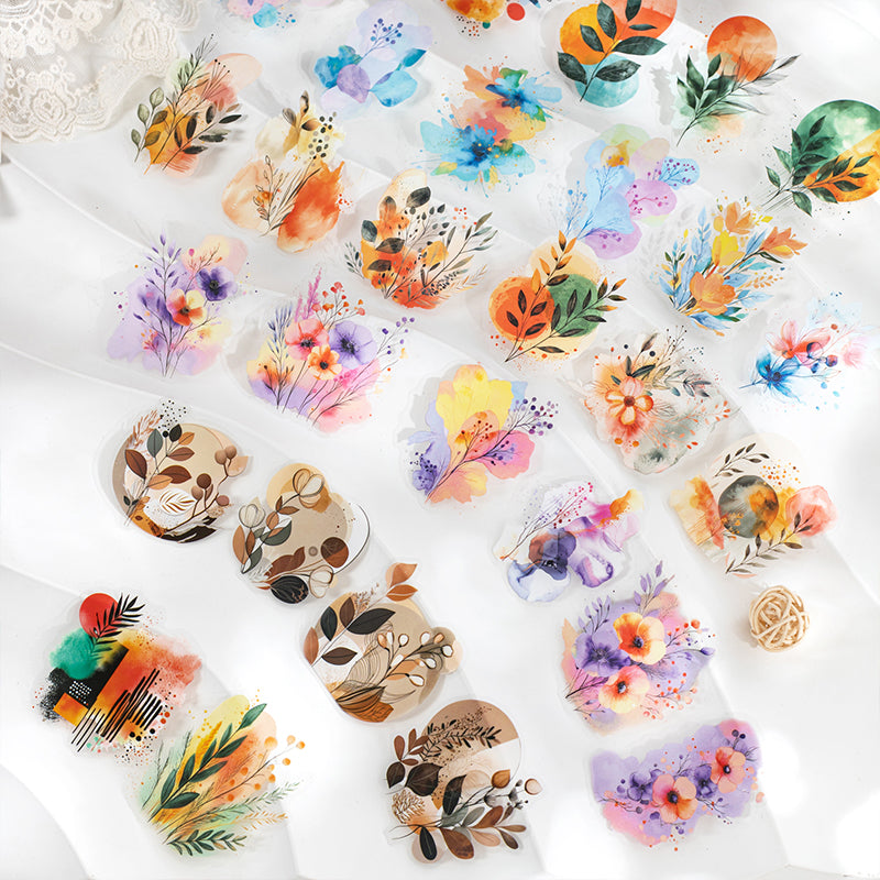 Misty flower stem Sticker
