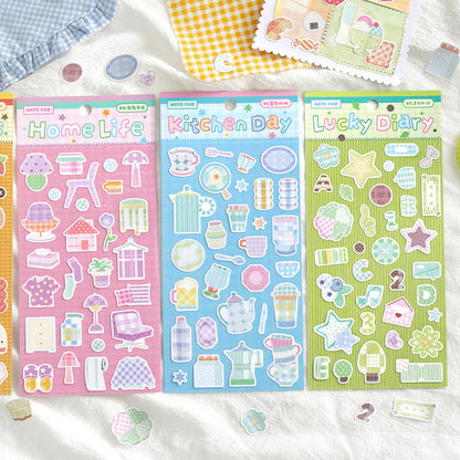 Fabric Daily Series Sticker for journaling, scrapbooking and collage