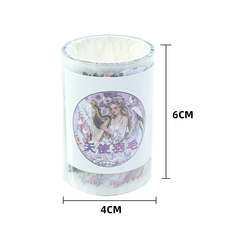Angel Feathers Fog PET Tape for journaling, scrapbooking and collage