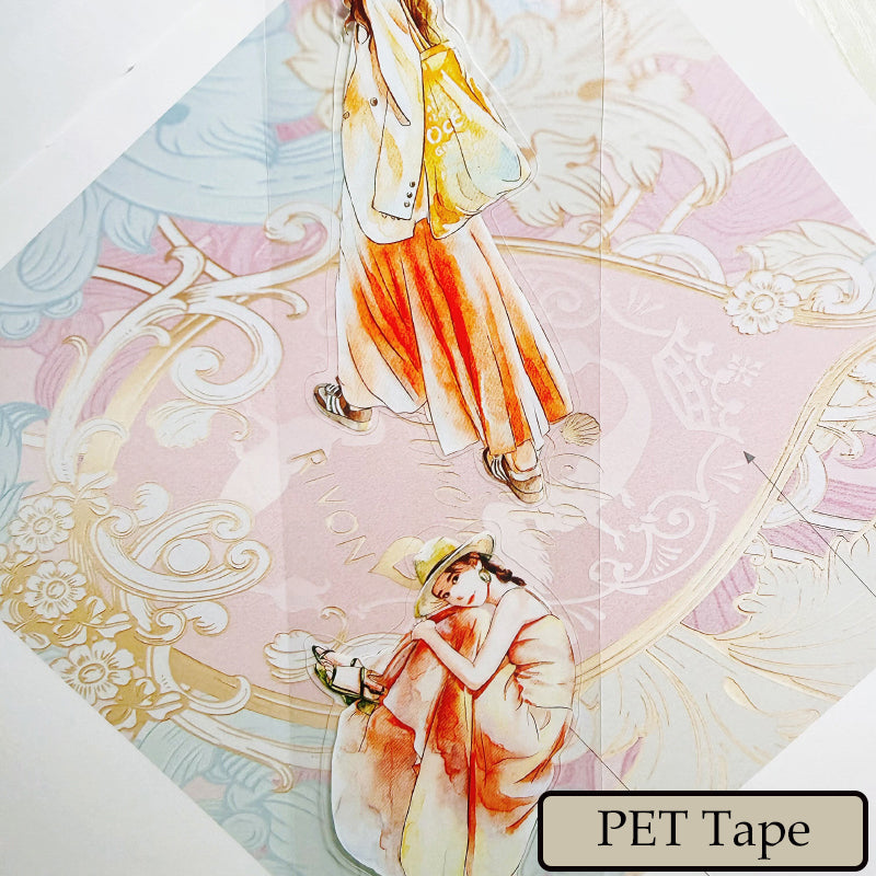 Whole Roll 5cm*5m Photo Status Die Cutting Washi/PET/Fog PET Tape