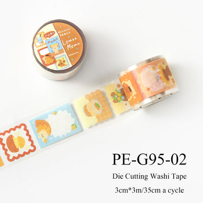 Forest Sweet Fruit House Series Die Cutting Washi Tape