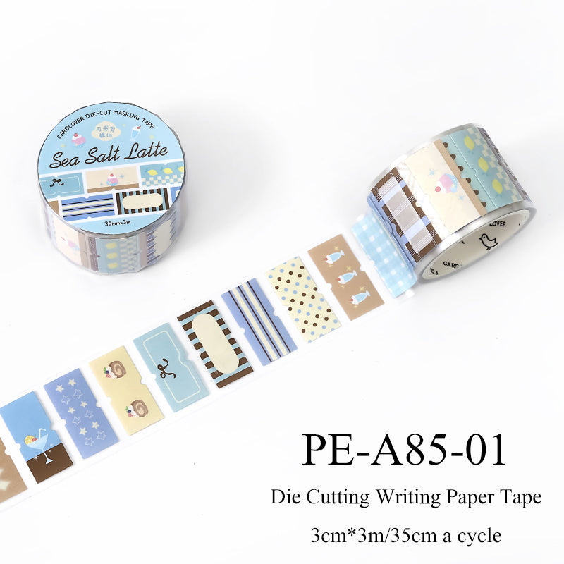Afternoon Tea Melody Series Die Cutting Writing Paper Tape