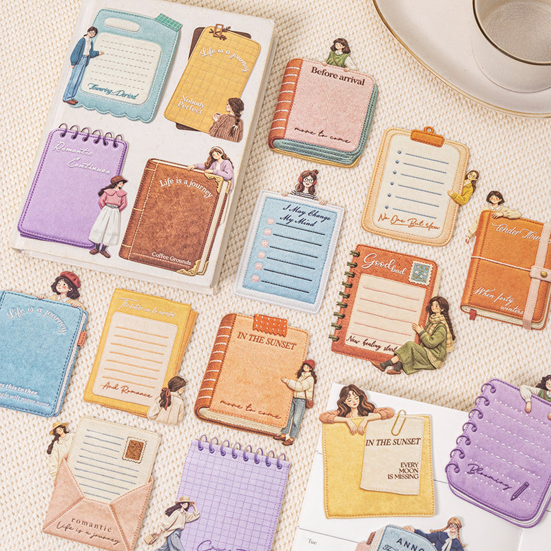 Dream Weaving Between Books Series Sticker featuring dream, and book designs for journaling, scrapbooking and collage