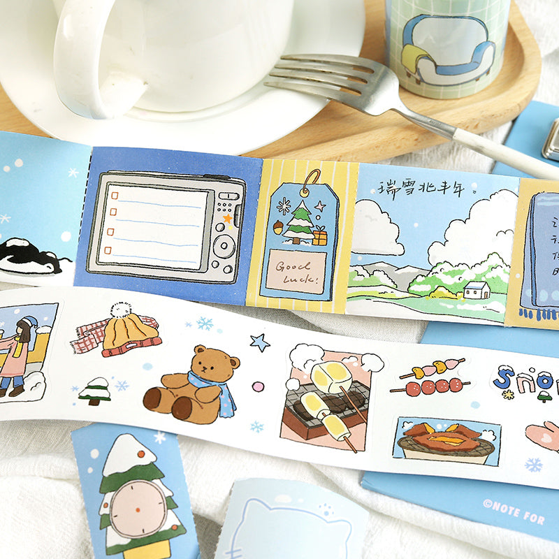 Seasonal Tales Series Die Cutting Writing Paper Tape
