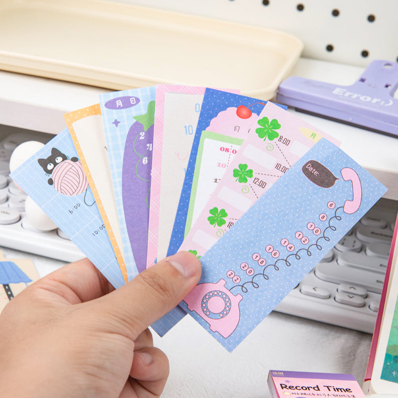 Daily Notes Series Sticker Book featuring book designs for journaling, scrapbooking and collage
