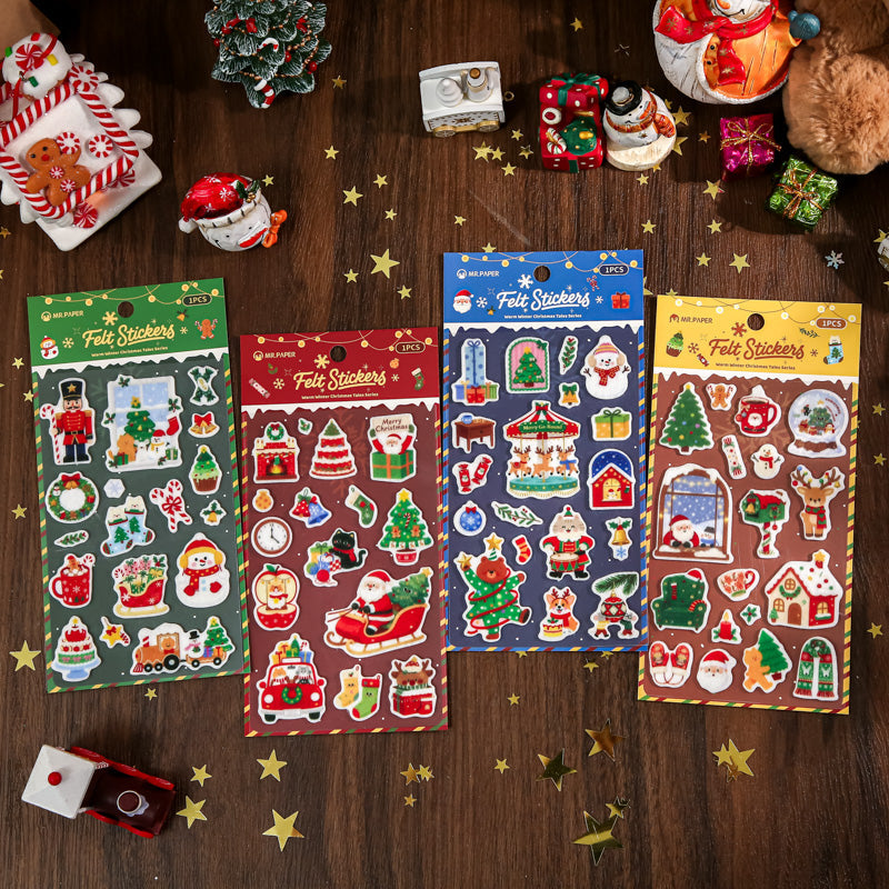 Warm Winter Christmas Story Series Sticker for journaling, scrapbooking and collage