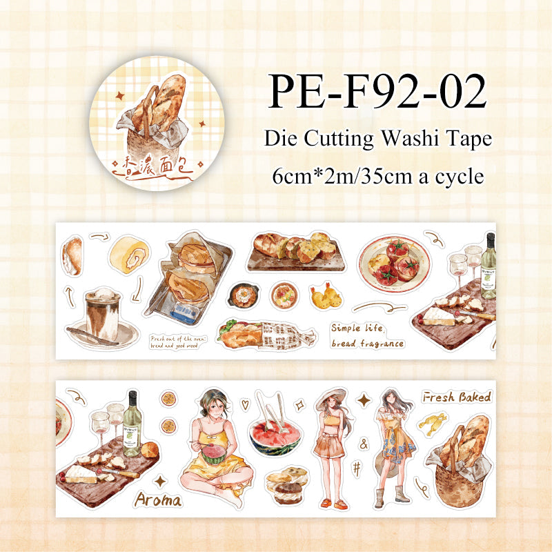 Coffee Daily Series Die Cutting Washi Tape