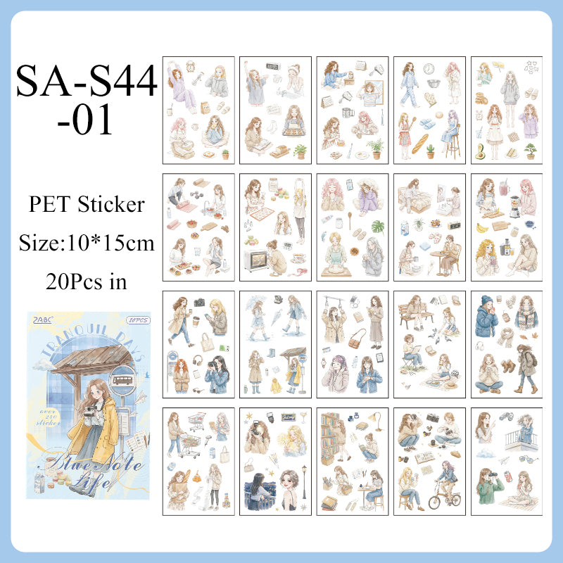Continuous Time Series Sticker Book
