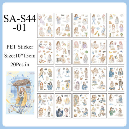 Continuous Time Series Sticker Book