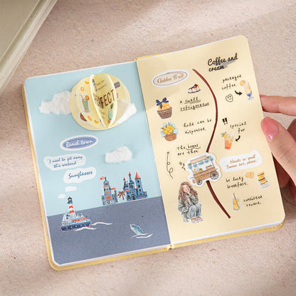Travel Through Time Series Die Cutting Self-adhesive Tape for journaling, scrapbooking and collage