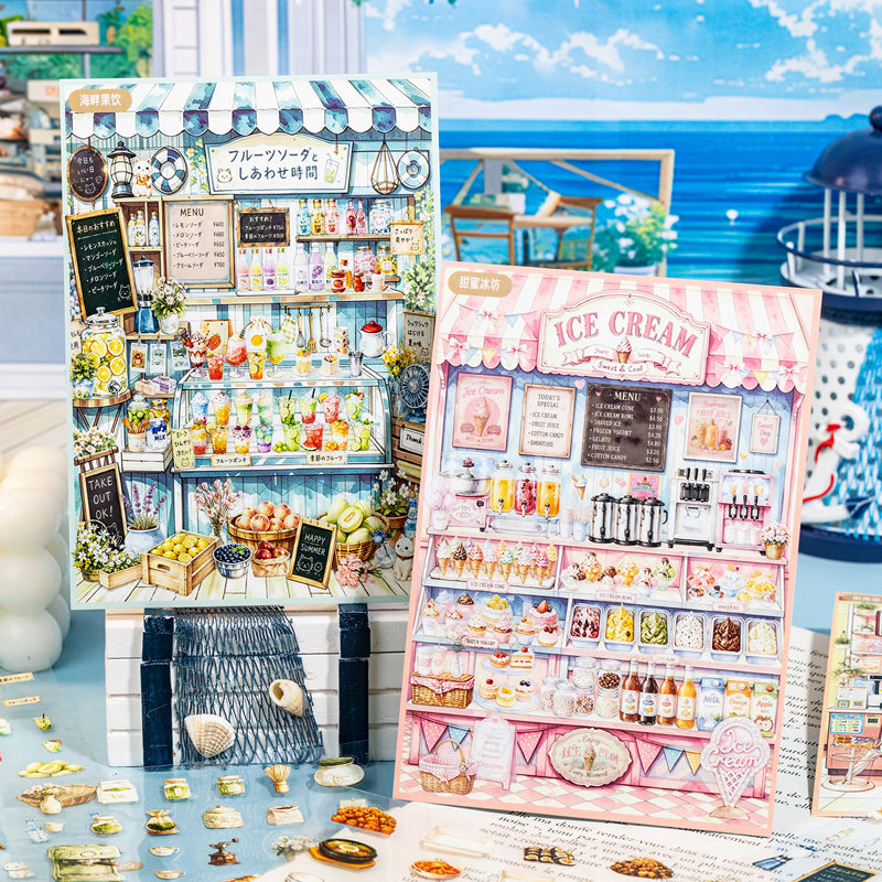 Local Attractions 3D Sticker Book featuring book designs for journaling, scrapbooking and collage