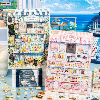 Local Attractions 3D Sticker Book featuring book designs for journaling, scrapbooking and collage