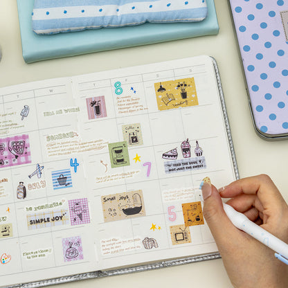 Light Sweet Life Series Die Cutting Writing Paper Tape featuring sweet, and light designs for journaling, scrapbooking and collage