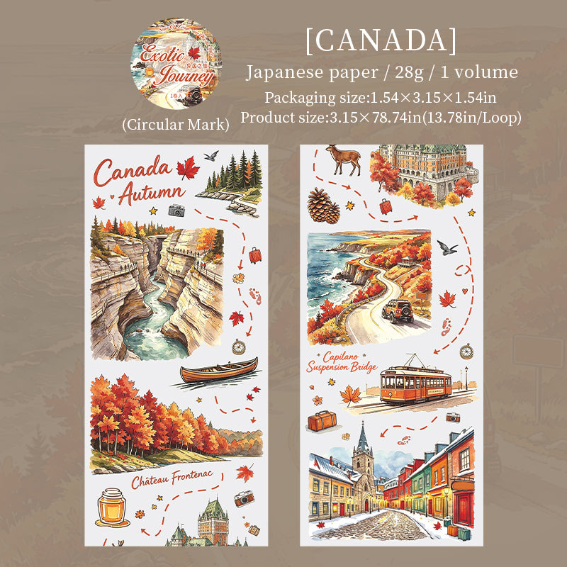 Exotic Journey Series Washi Tape