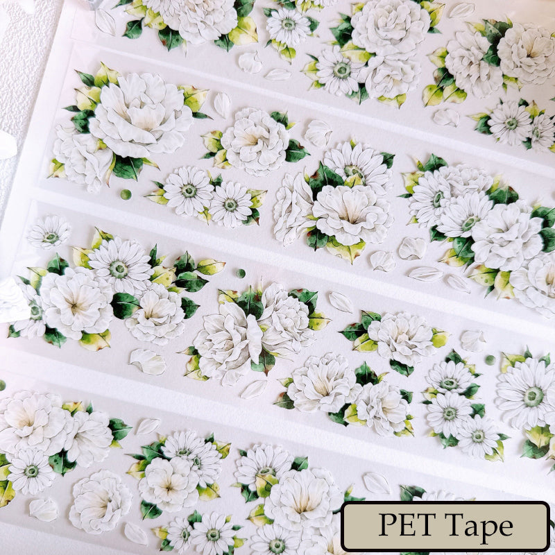 Whole Roll 5.5cm*5m Greenish color Washi/PET Tape