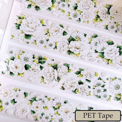 Whole Roll 5.5cm*5m Greenish color Washi/PET Tape